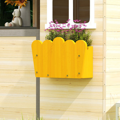 Outsunny Casa De Jardín Infantil De Madera Con Ventanas 113x94x134,5 Cm Natural_3