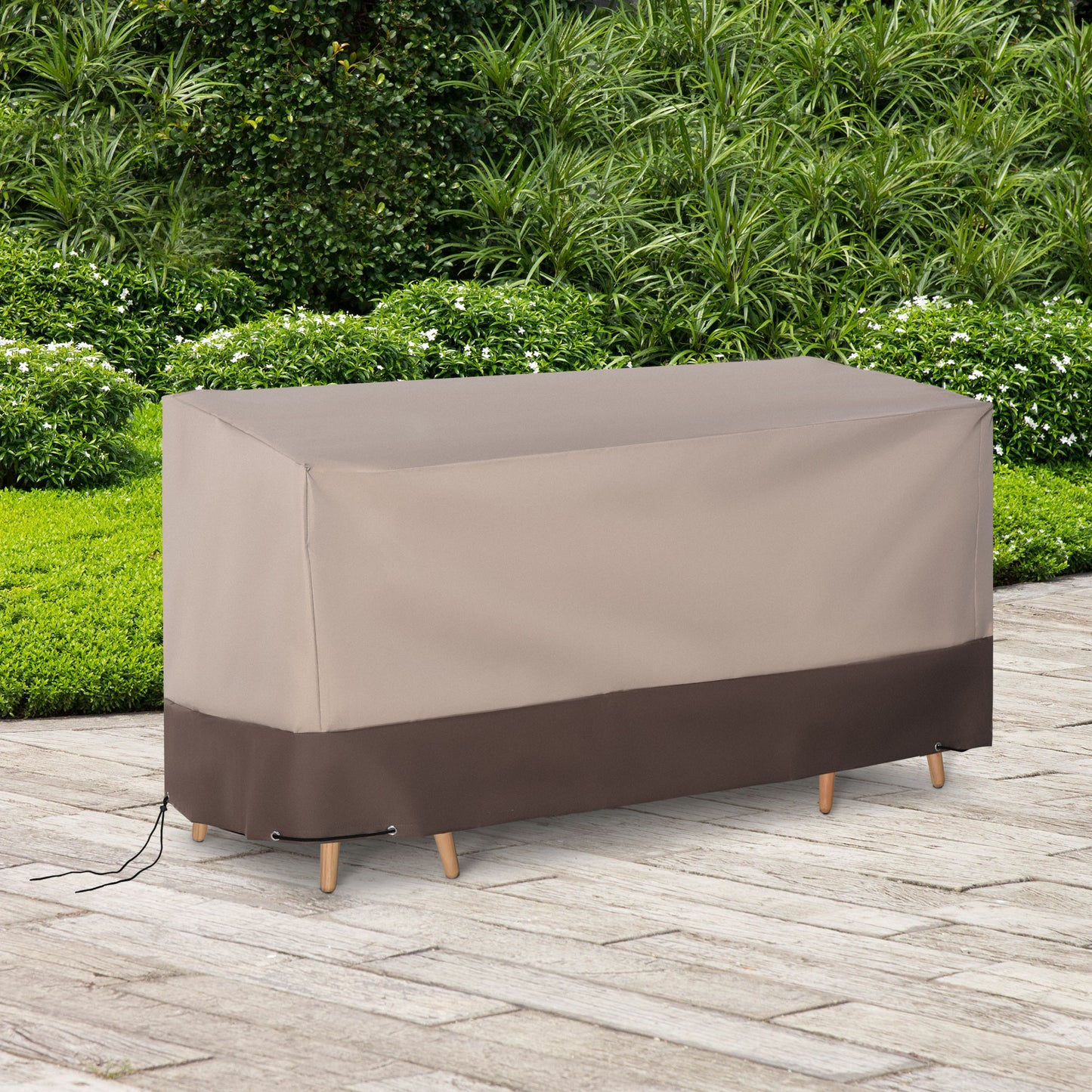 Outsunny Funda Para Muebles De Jardín Oxford Resistente 127x72x76cm Mesas Sillas_1