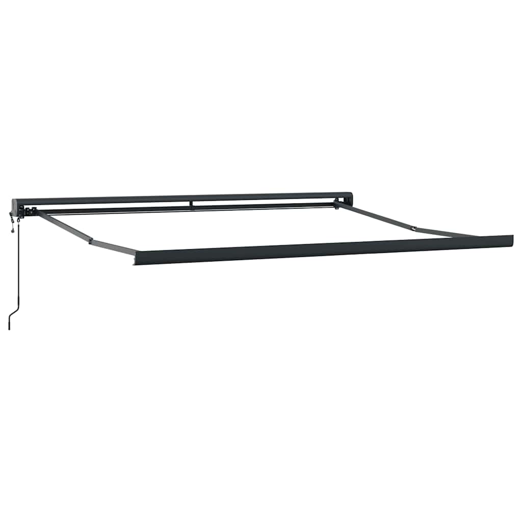 Toldo Retráctil Aluminio Y Tela Naranja Y Marrón 3x2,5 M_4