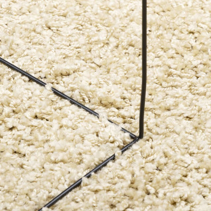 Alfombra Peluda De Pelo Largo Moderna Pamplona Dorado Ø 280 Cm / Vetonek_1