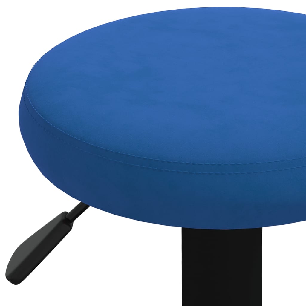 Taburetes De Cocina 2 Unidades Terciopelo Azul_5