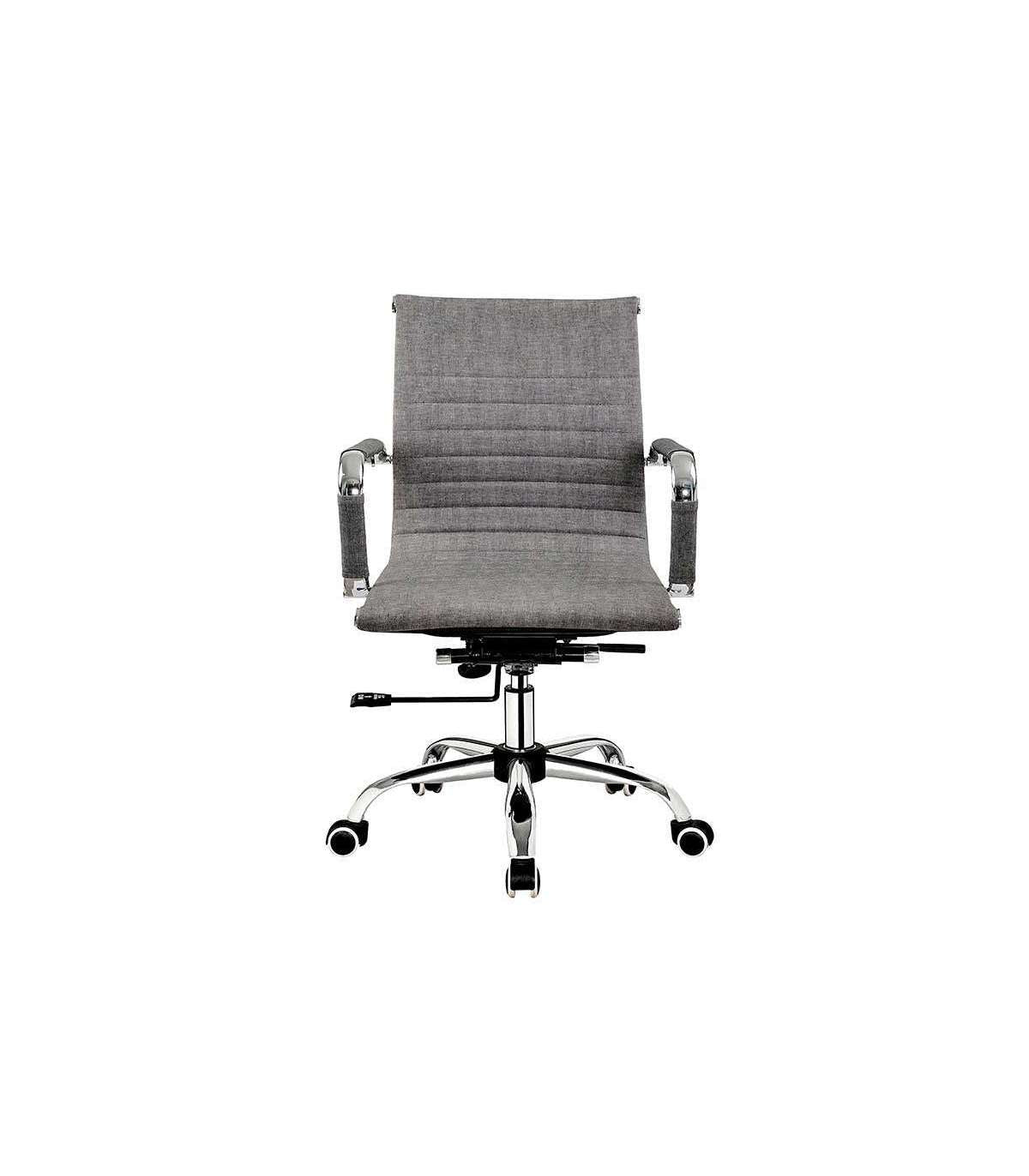 Silla Despacho Giratoria Elevable Acabado Gris Ceniza, 90-97 Cm(alto)58 Cm(ancho)64 Cm(lar_0