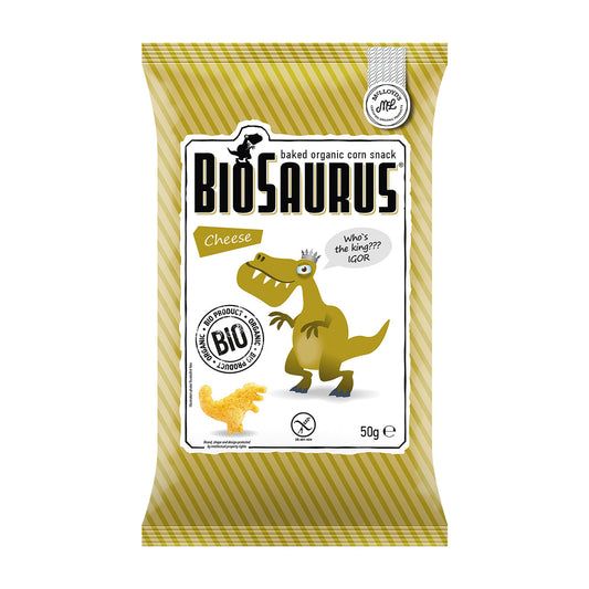 Snacks De Maíz Con Queso Bio, Biosaurus 50 g