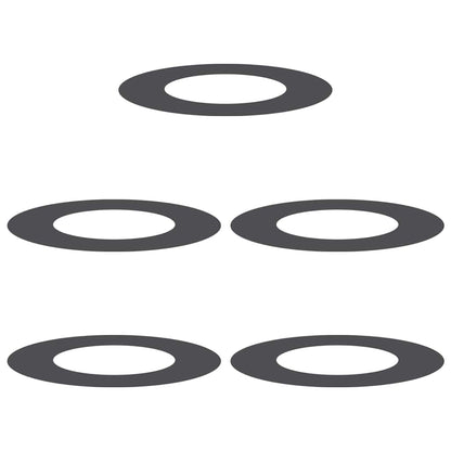 Adecuado Para Anillos De Árbol Plano 5 Pcs Negro Ø40 / 70 Cm_0
