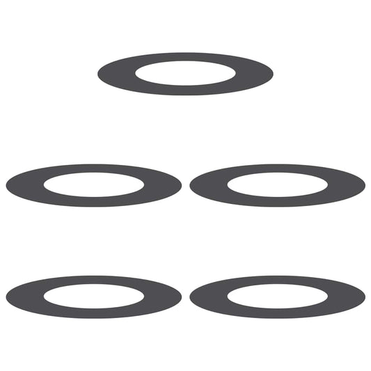 Adecuado Para Anillos De Árbol Plano 5 Pcs Negro Ø40 / 70 Cm_0