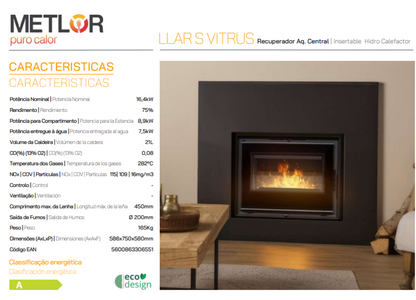 Insertables Hidro Calefactores A Leña Metlor Modelo Llar S Vitrus_1