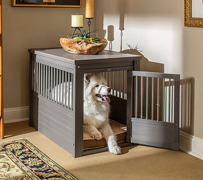 Jaula Para Perros Confort Modelo Arkansas - Perrera De Interior - Cuatro Colores Y Tres Tamaños A Elegir Gris_1