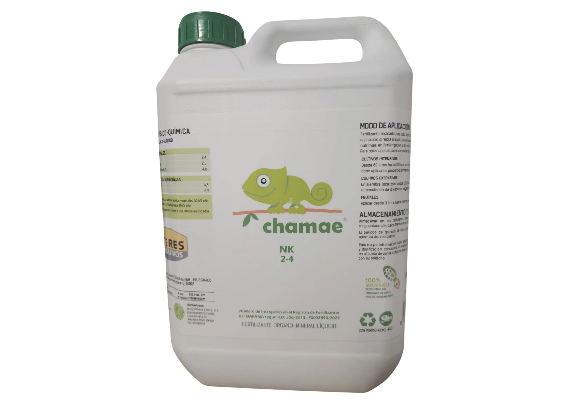 Fertilizante Chamae Uso Universal Ecológico 5 Litros. Uso doméstico