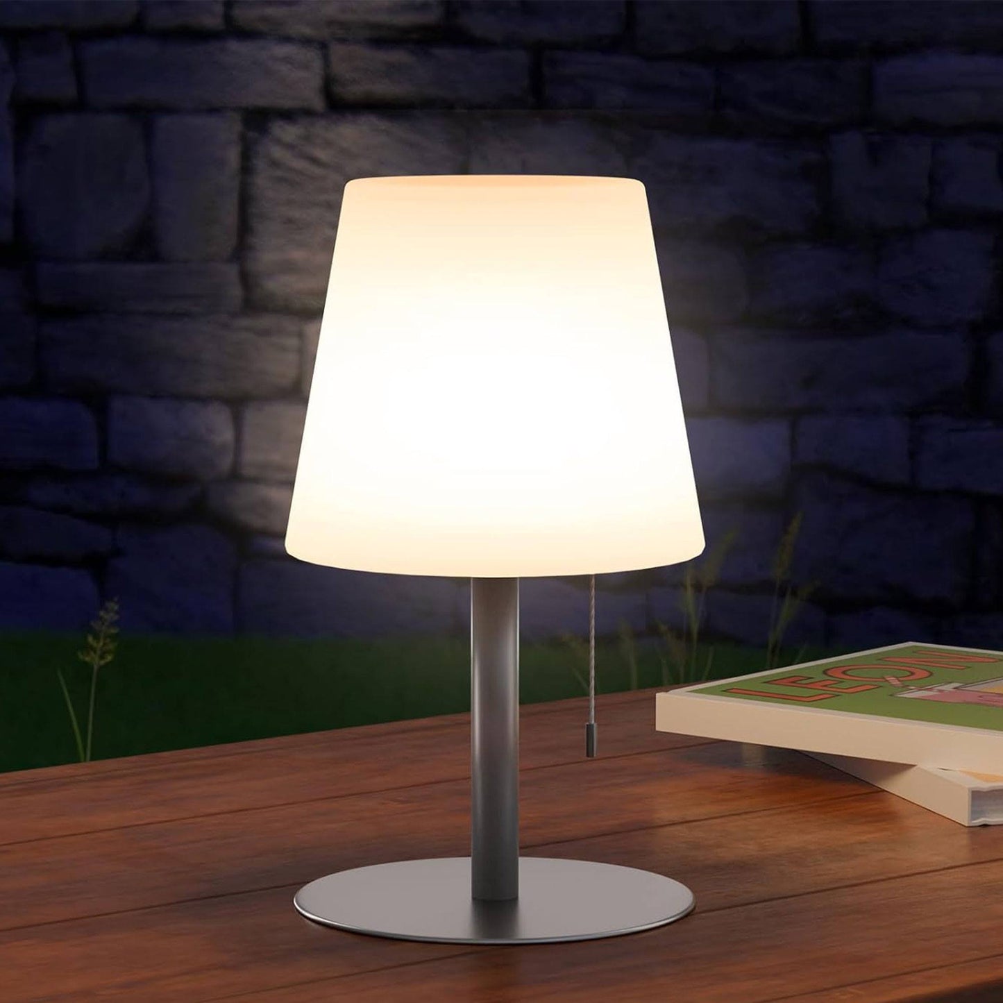 Well Home Lámpara Ø16,5x30cm Para Uso Exterior Recargable_3