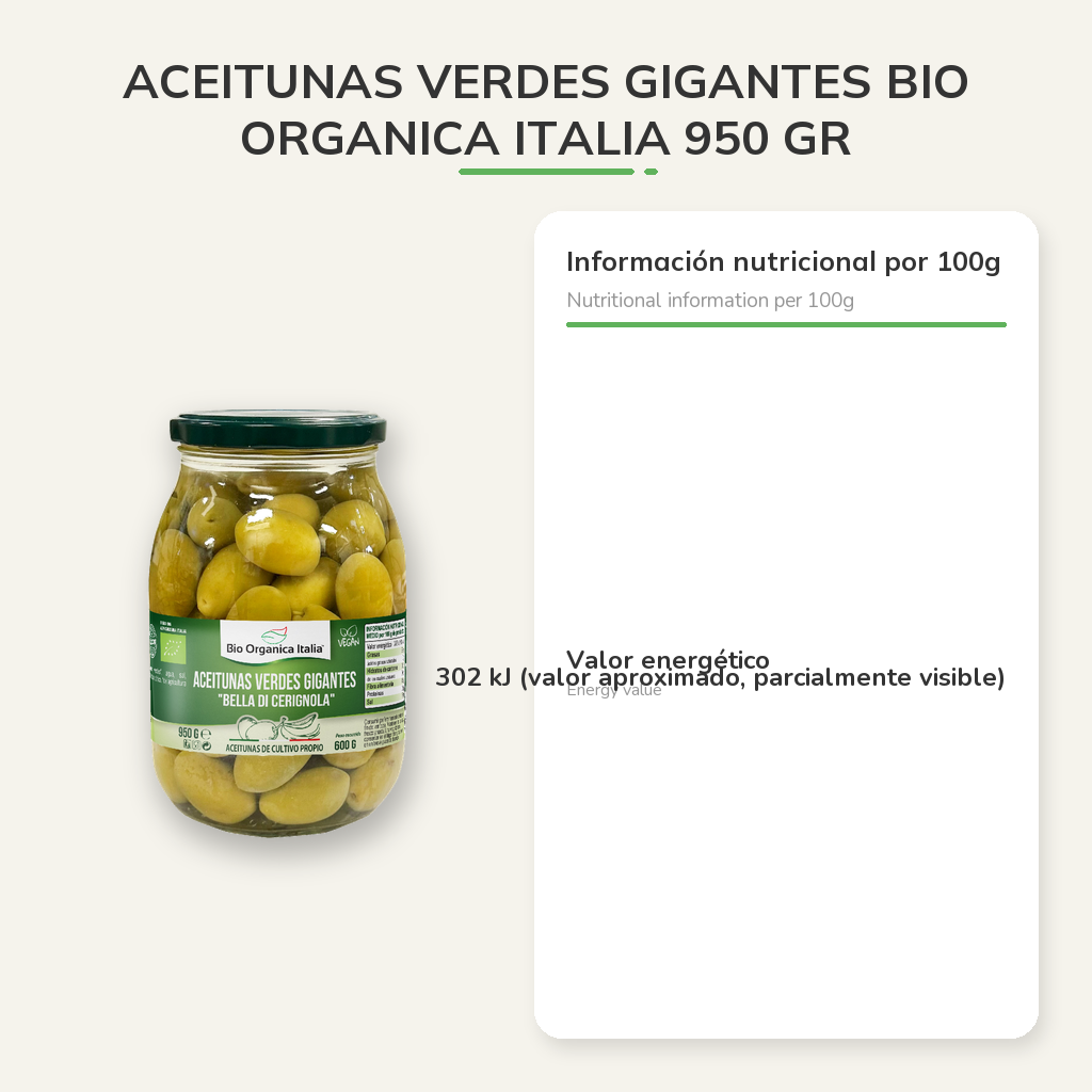 Información nutricional