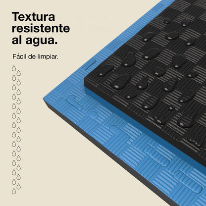 Jowy Tatami Puzzle 2,5cm 100x100cm – Superficie 5 Líneas Negro/azul_4