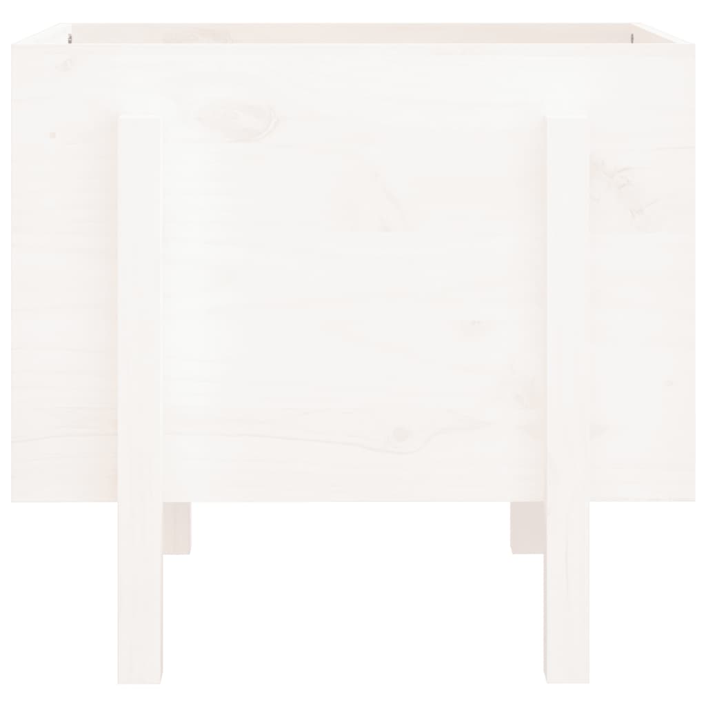 Jardinera De Madera Maciza De Pino Blanco 62x50x57 Cm_3