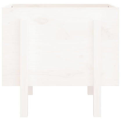 Jardinera De Madera Maciza De Pino Blanco 62x50x57 Cm_3