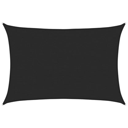Vidaxl Toldo De Vela Hdpe Negro 160 G/m² 4x5 M_0