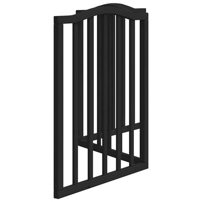 Vidaxl Puerta Para Perros Plegable 3 Paneles Madera Álamo Negra 150 Cm_4