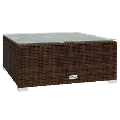 Vidaxl Set Muebles De Jardín 3 Piezas Y Cojines Ratán Sintético Marrón_4
