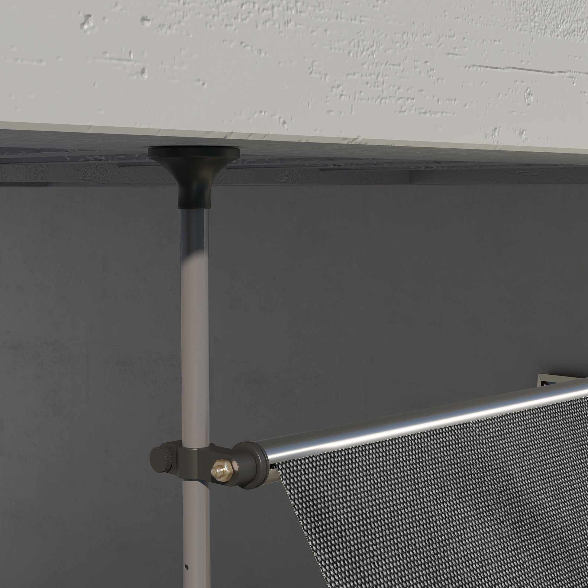 Outsunny Toldo Manual Retráctil 300x120x210-300 Cm Con Manivela Gris Oscuro_4
