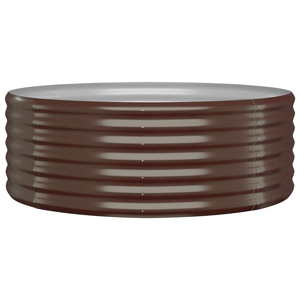 Jardinera Arriate Acero Galvanizado Marrón 100x100x36cm_0
