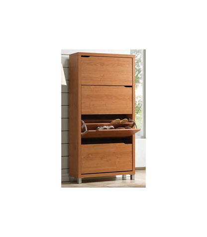 Zapatero 4 Puertas Kubox Acabado Teka, 79 Cm(ancho) 155 Cm(altura) 24 Cm(fondo)_0
