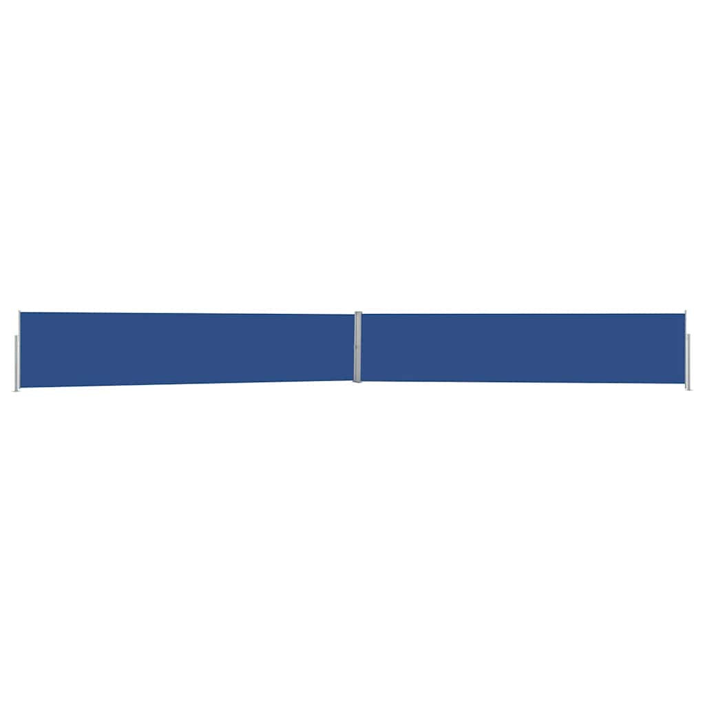 Vidaxl Toldo Lateral Retráctil Para Patio Azul 140x1200 Cm_0