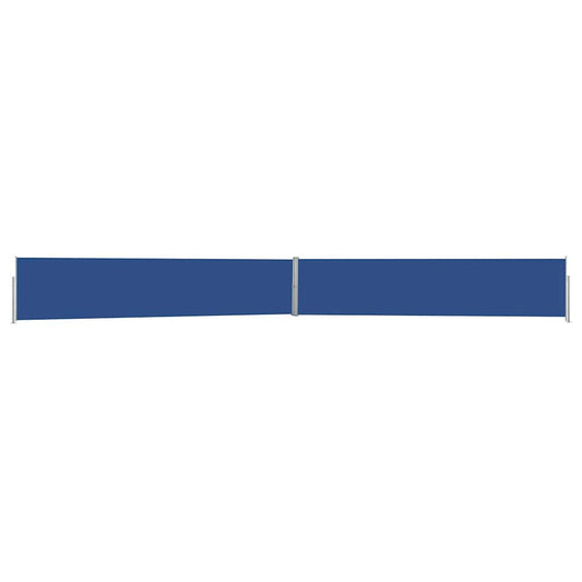 Vidaxl Toldo Lateral Retráctil Para Patio Azul 140x1200 Cm_0
