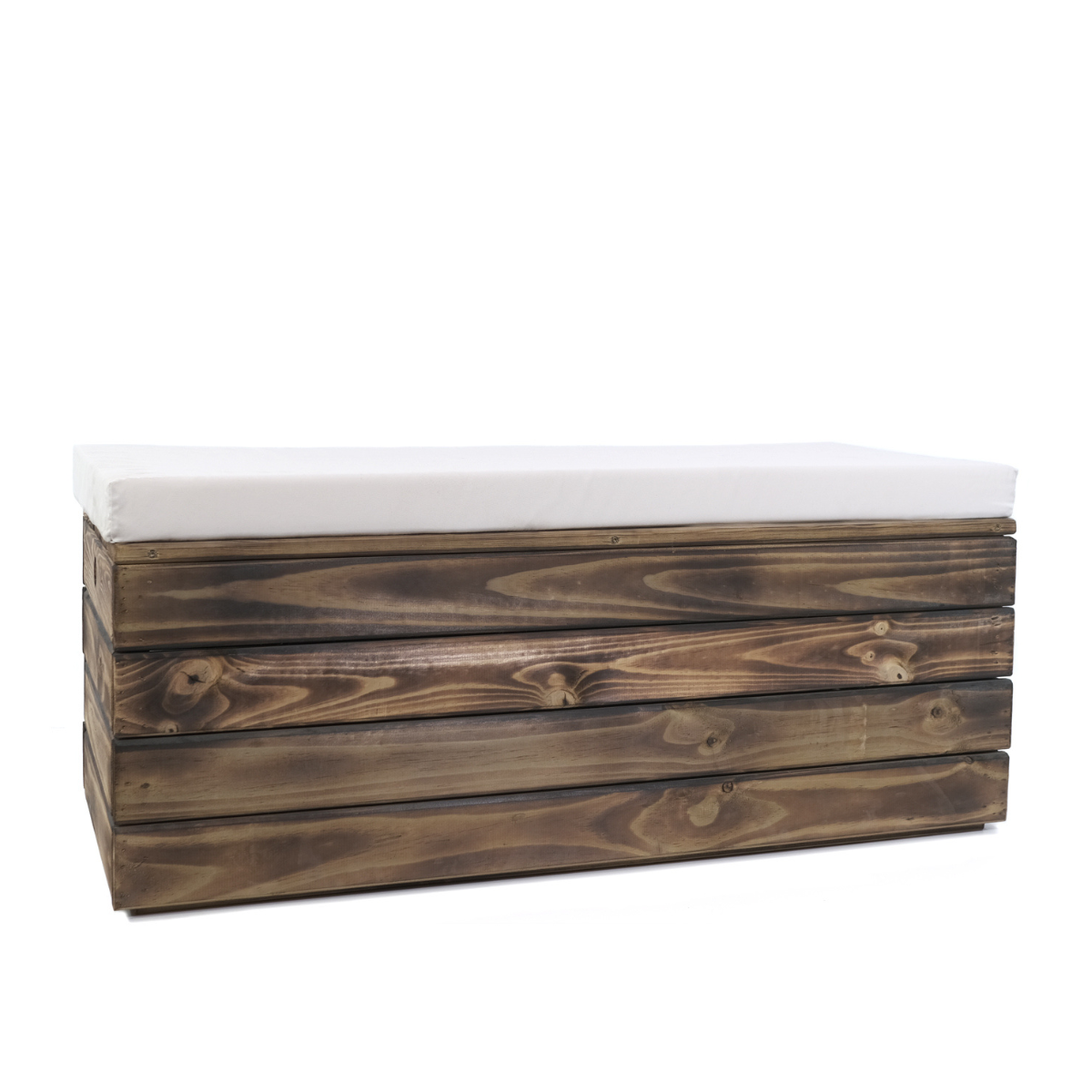 Baúl De Madera Takura Con Cojín Envejecida Japonés Vidahuerto 80x40x40 Cm._0