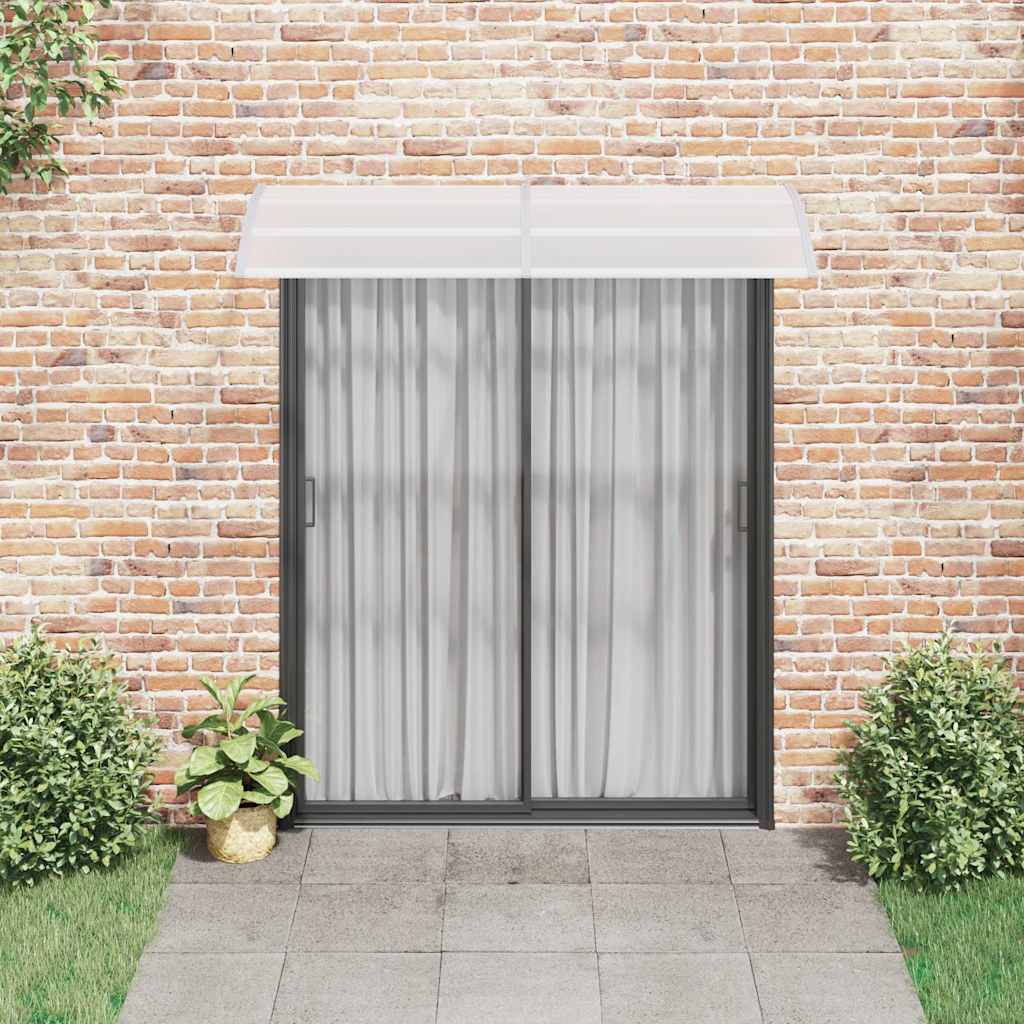 Marquesina Para Puerta Pc Gris Y Transparente 200x75 Cm_2