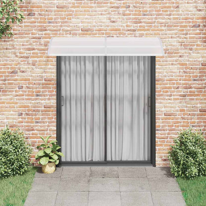 Marquesina Para Puerta Pc Gris Y Transparente 200x75 Cm_2