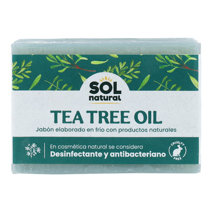 Jabón natural de árbol del té (TTO) Sol Natural 100 g