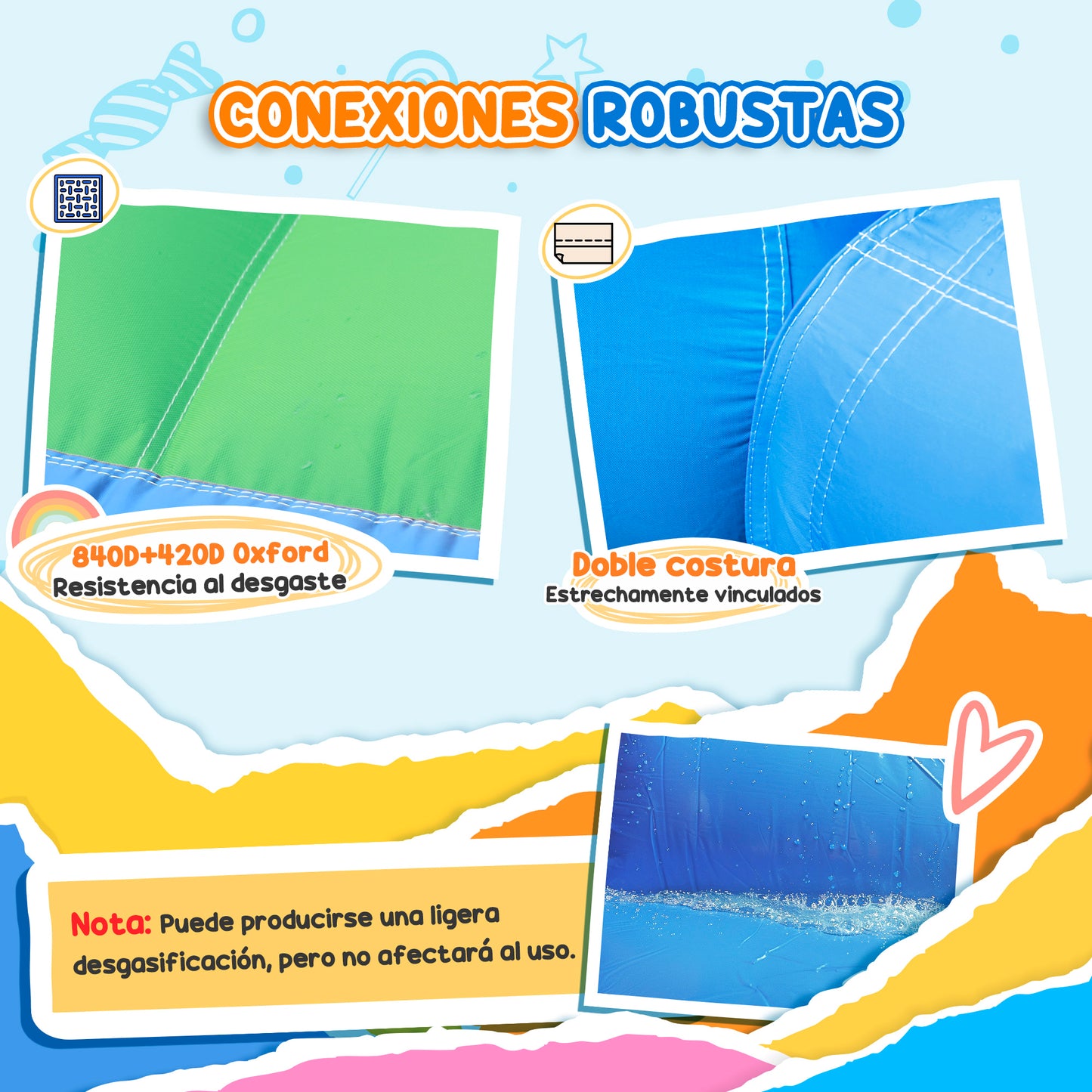 Aiyaplay Castillo Hinchable Con Soplador 4 En 1 415x205x190 Cm_4