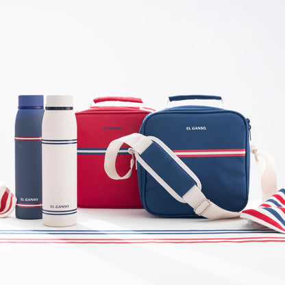 Botella De Agua 750ml En Acero Inoxidable Blanco El Ganso