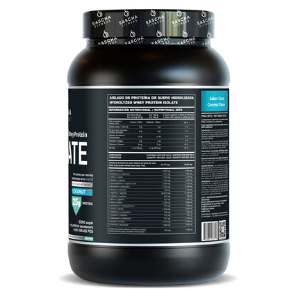 Proteína Whey Sabor Coco - Sascha Fitness España