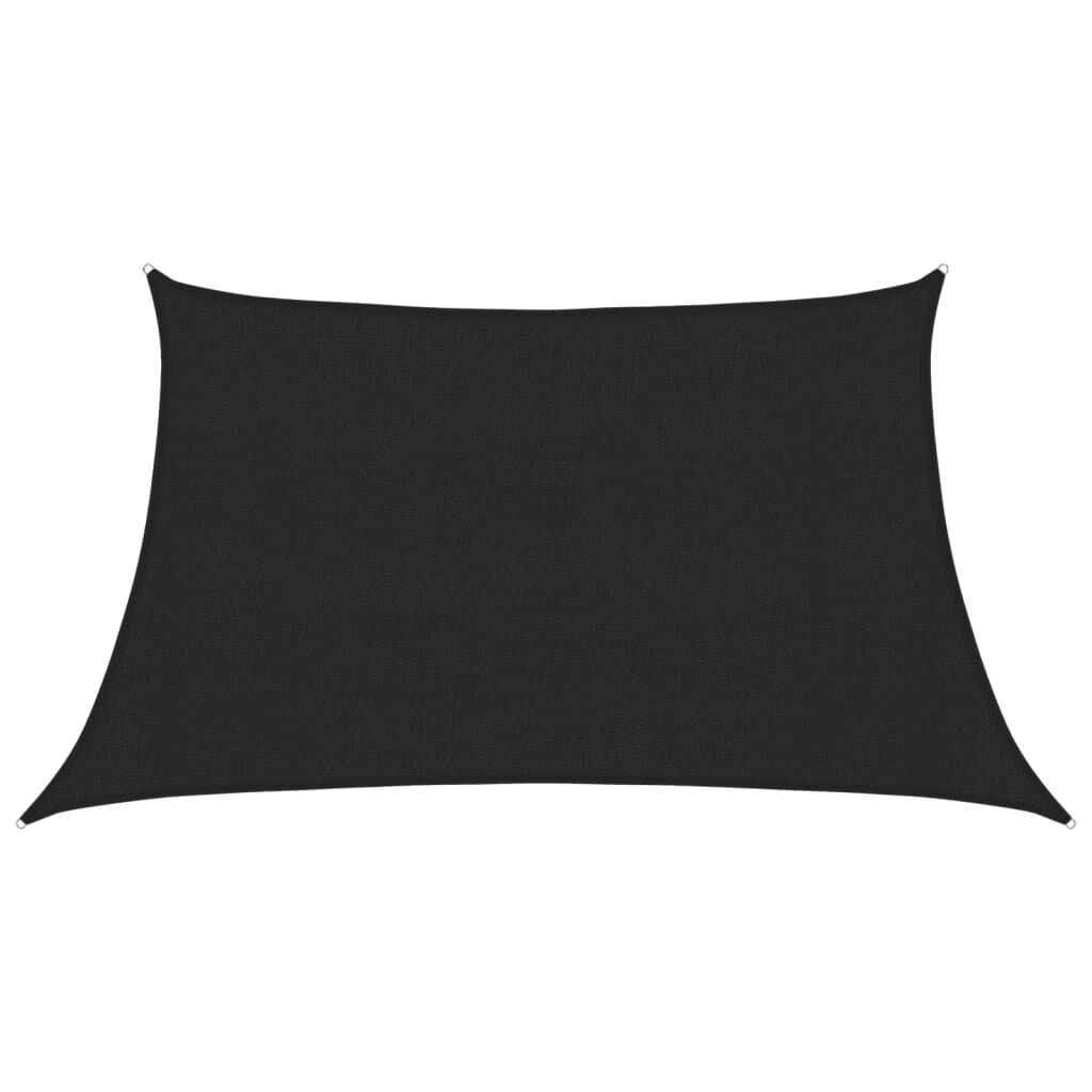 Vidaxl Toldo De Vela Hdpe Negro 160 G/m² 3/4x2 M_0