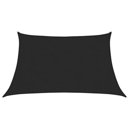 Vidaxl Toldo De Vela Hdpe Negro 160 G/m² 3/4x2 M_0