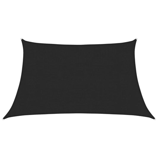 Vidaxl Toldo De Vela Hdpe Negro 160 G/m² 3/4x2 M_0