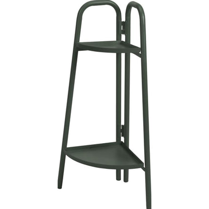 Estanteria Rinconera Acero Plantas Gris Mate Claro