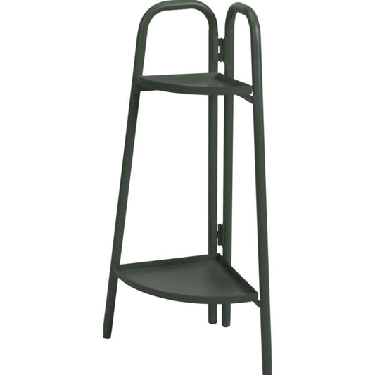 Estanteria Rinconera Acero Plantas Gris Mate Claro