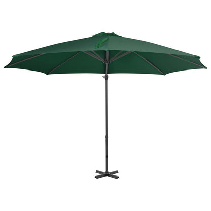 Vidaxl Sombrilla Jardín Voladiza Con Palo De Aluminio Verde 300 Cm_1