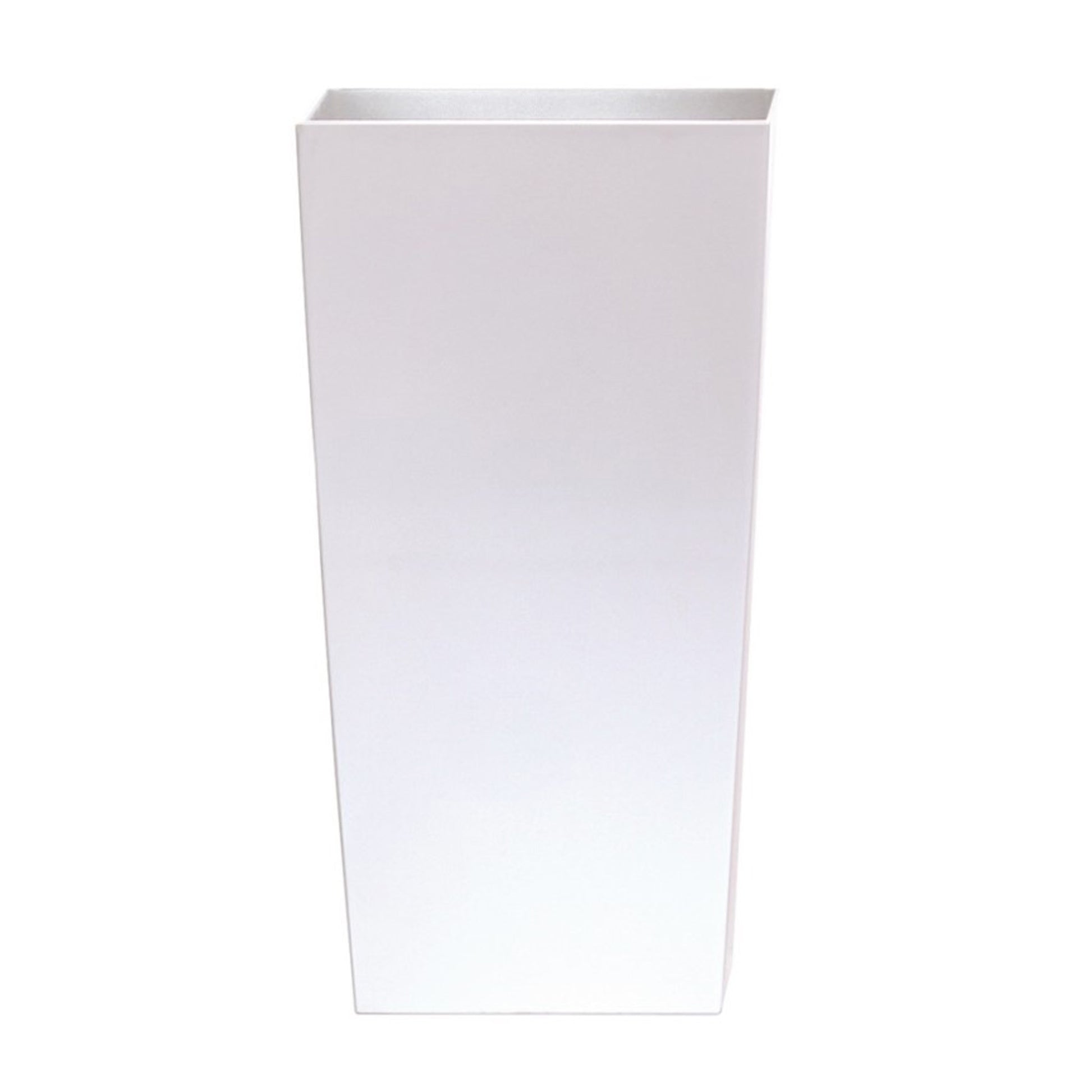 Maceta Alta Urbi 2 Litros, De Plastico, 12,6 X 12,6 X 20 Cm En Color Blanco