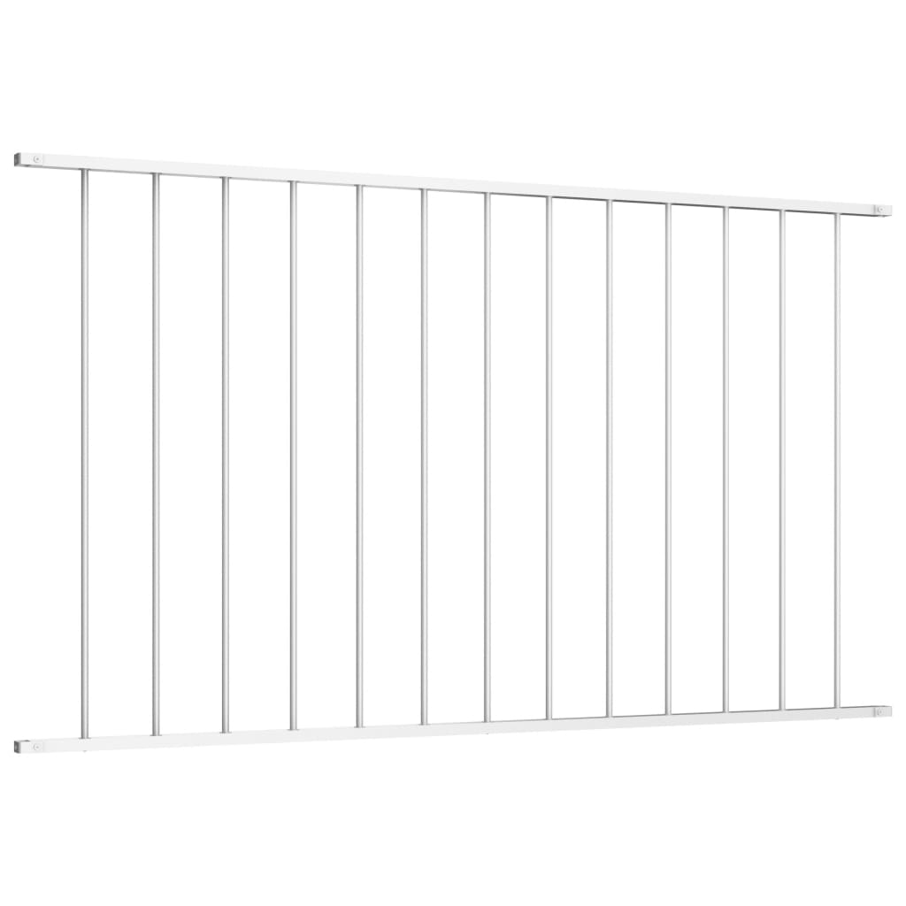 Panel De Valla De Acero Con Recubrimiento Polvo Blanco 1,7x1 M / Vetonek_2