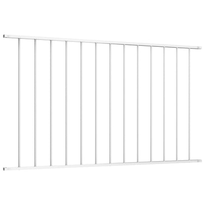 Panel De Valla De Acero Con Recubrimiento Polvo Blanco 1,7x1 M / Vetonek_2