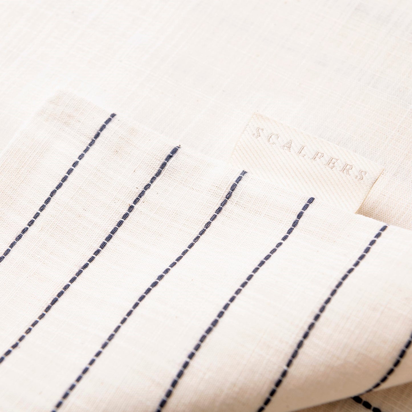 Set Cama Rayas (funda Nordica 260x240cm+ 2 Fundas Almohada  50x105cm) 100% Algodón 120gsm Ecru Rayas Cierre De Botones Haze Scalpers Home_4