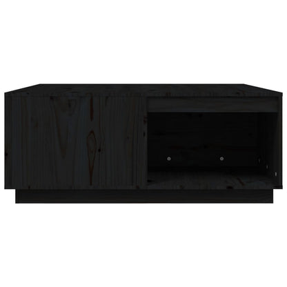 Mesa De Centro Madera Maciza De Pino Negro 100x101x40,5 Cm_4