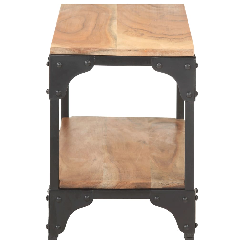 Mesa De Centro De Madera Maciza De Acacia 90x30x40 Cm_1