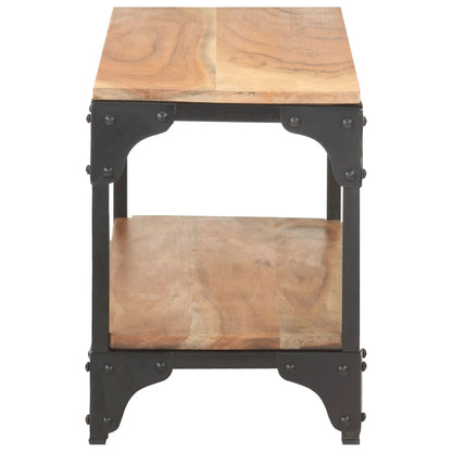 Mesa De Centro De Madera Maciza De Acacia 90x30x40 Cm_1