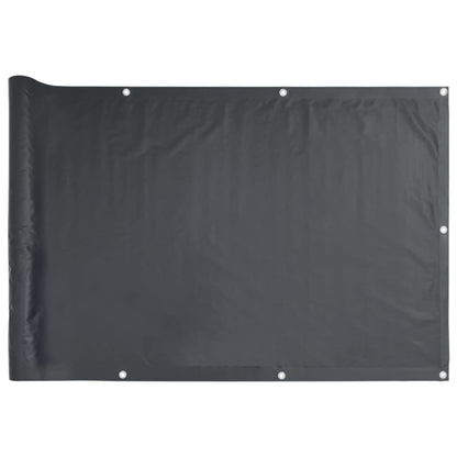Vidaxl Toldo Para Balcón Tela Oxford 90x600 Cm Gris Antracita_0