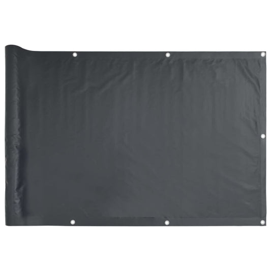 Vidaxl Toldo Para Balcón Tela Oxford 90x600 Cm Gris Antracita_0
