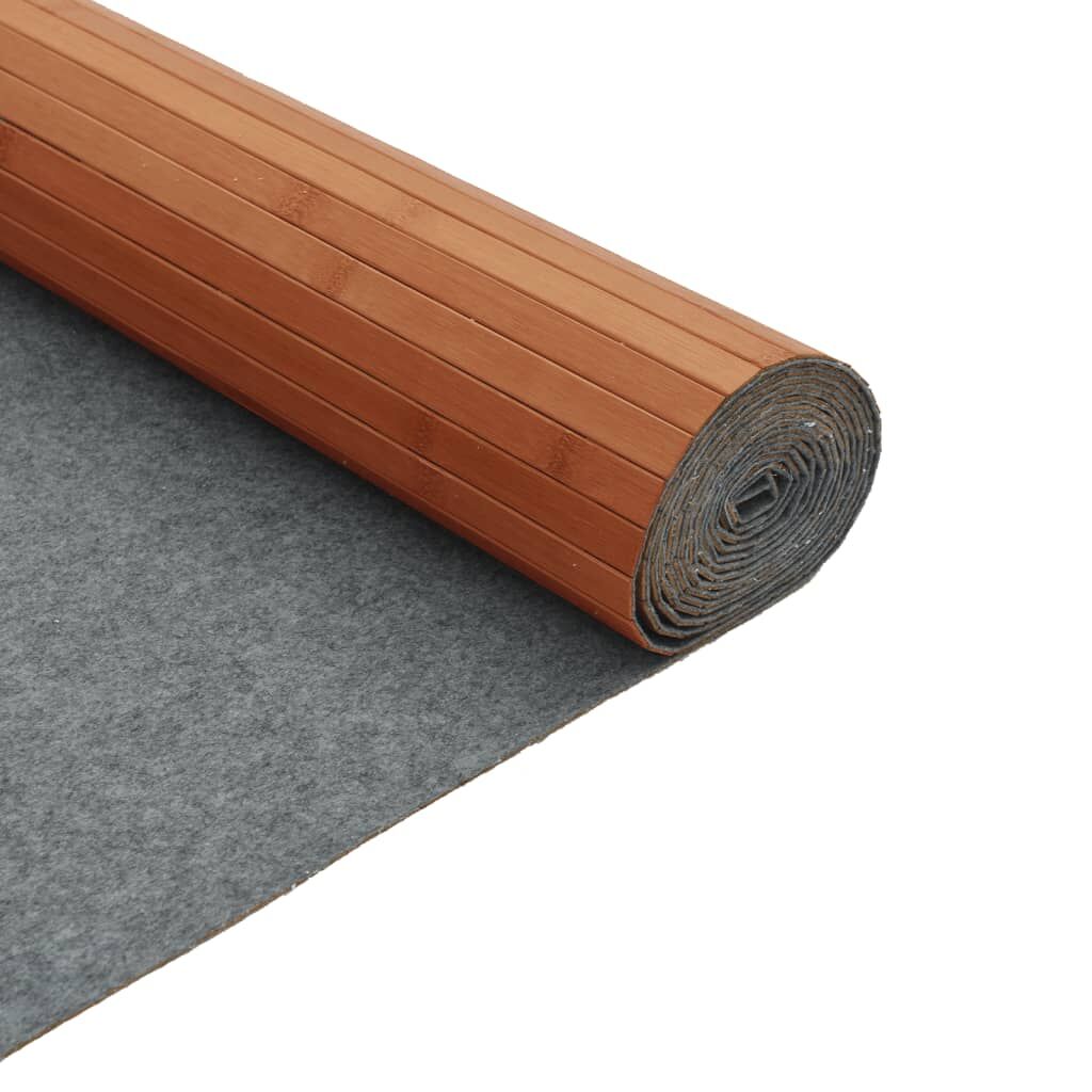 Vidaxl Alfombra Rectangular Bambú Marrón 80x100 Cm_4
