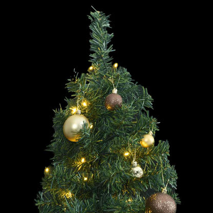 Vidaxl Árbol De Navidad Estrecho Con 300 Led Y Bolas 270 Cm_1