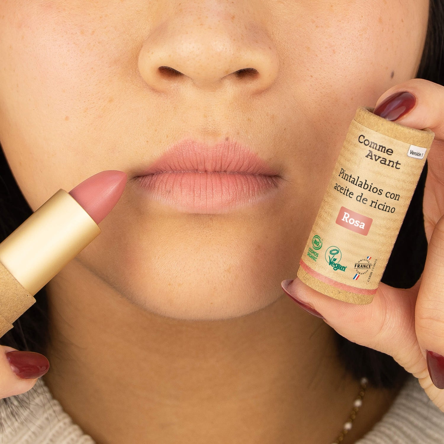 Pintalabios Con Aceite De Ricino - Rosa_1